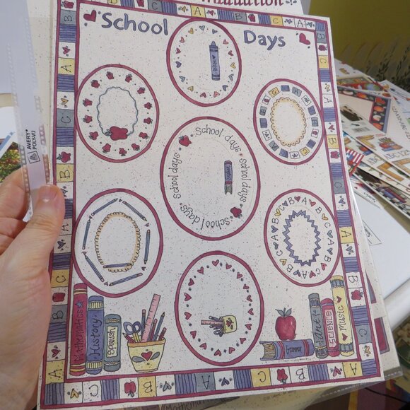 Warm Colors Kids, School & Graduation Scrapbook Pages and stickers - Picture 13 of 14